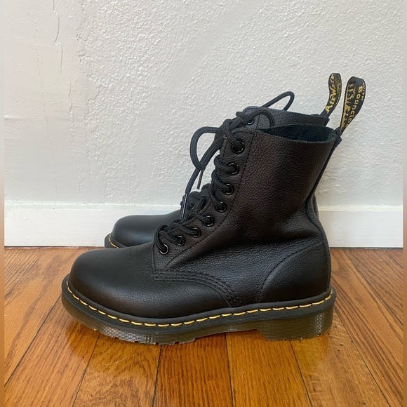 Dr. Martens 1460 Pascal Black Leather Lace Up Combat Boots US Ladies Siz… - Picture 3 of 9